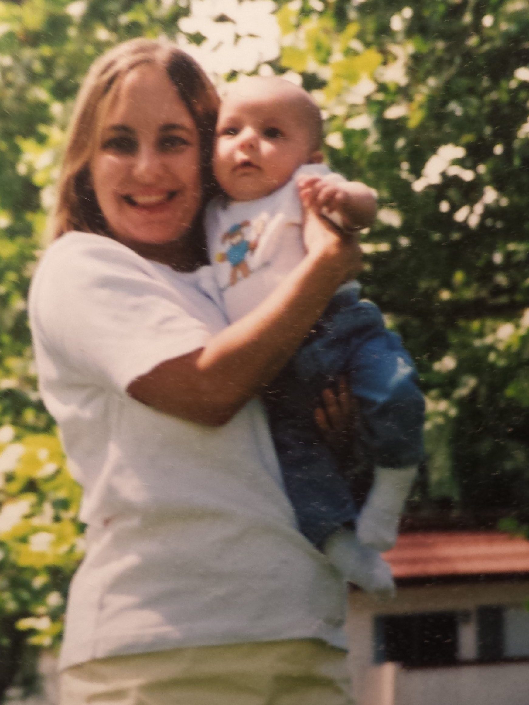 Donna with her young son